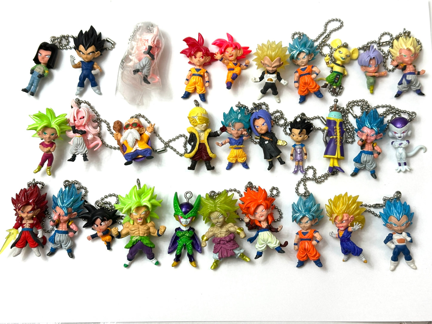 現状品 ドラゴンボール キーチェーンフィギュア ミニフィギュア キーホルダー 大量 219個セット 11/20