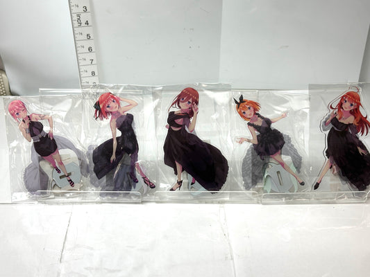 五等分の花嫁∬ スペシャルフェア アクリルスタンド ゴージャスパーティ 黒服ドレス 全5種セット 中野 一花 二乃 三玖 四葉 五月 11/21