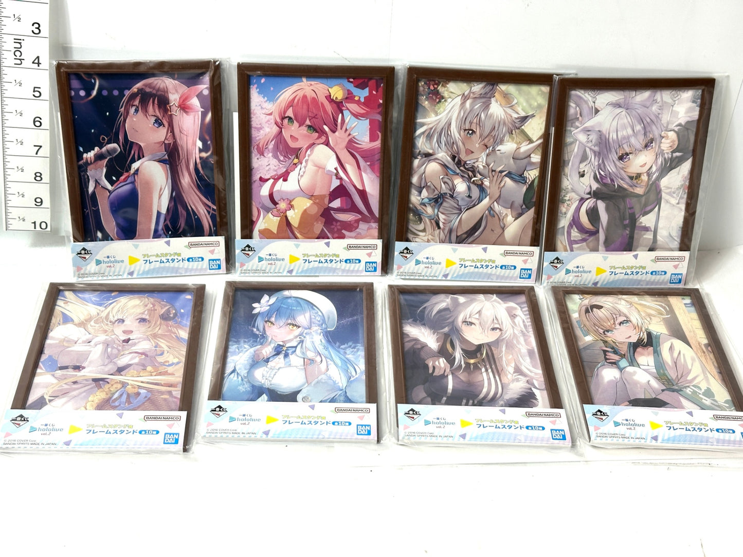一番くじ ホロライブ vol.2 フレームスタンド 8種セット 猫又おかゆ 白上フブキ さくらみこ ときのそら 獅白ぼたん 風真いろは 角巻わため 雪花ラミィ 11/10