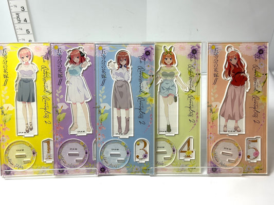 五等分の花嫁 アクリルスタンド アクスタ ムービックmovic 全5種コンプリートセット 中野一花 二乃 三玖 四葉 五月 3/3