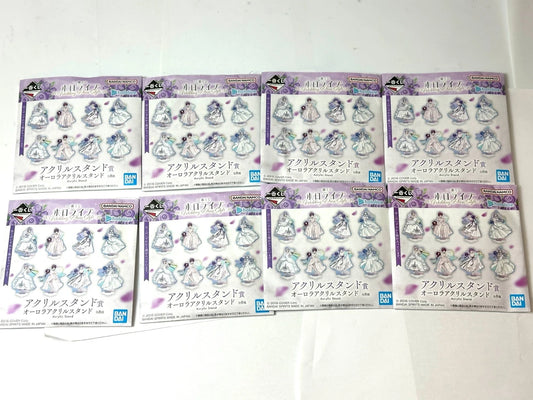 一番くじ ホロライブ Wedding Dress Style オーロラアクリルスタンド 全8種 コンプリートセット 雪花ラミィ 宝鐘マリン 白銀ノエル 常闇トワ 4/3