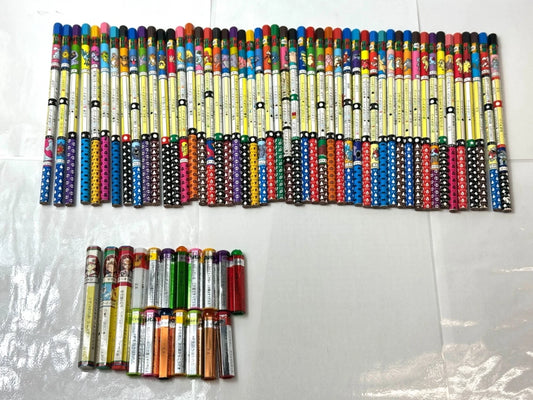 現状品 ポケモン ポケットモンスター バトル鉛筆 バトエン 50本まとめセット キャップ 3/6