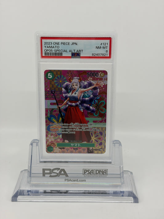 ワンピースカード PSA8 ヤマト OP05 パラレル #121 NM-MT