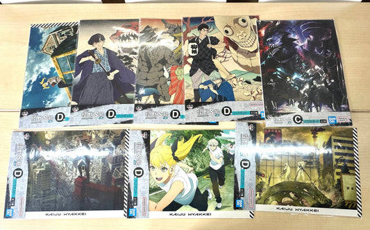 一番くじ 怪獣8号 2弾 クリアポスター 7種 イラストボード 1種 まとめセット BANDAI 9/3