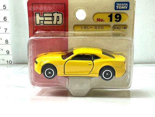 廃盤 TAKARA TOMY タカラトミー トミカ No.19 シボレー カマロ ブリスターパック ミニカー トランスフォーマー バンブルビー イエロー 4/3
