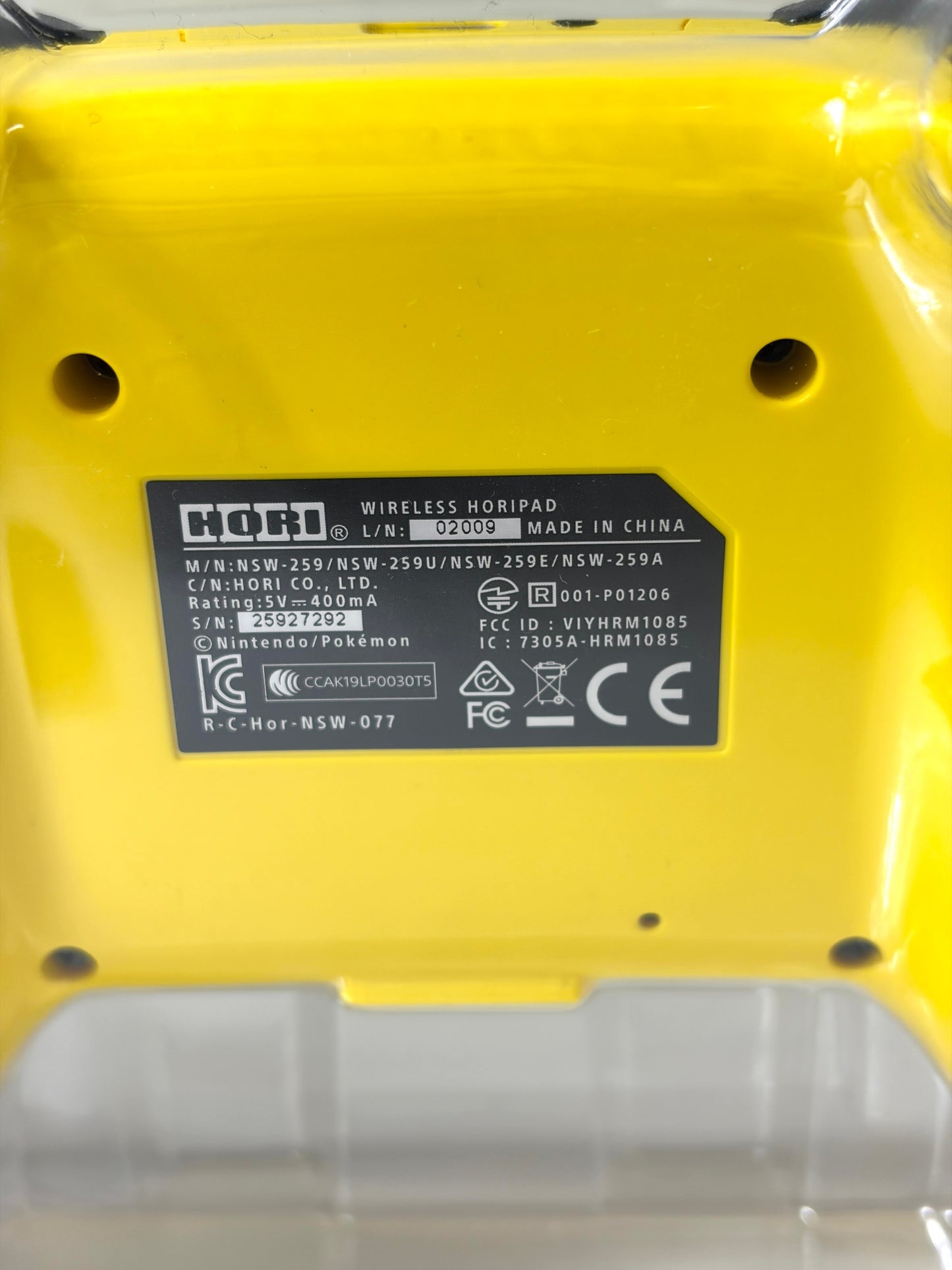 箱付き　HORI ワイヤレスホリパッド ピカチュウ POP Switch ポケモン 限定デザイン 純正ライセンス