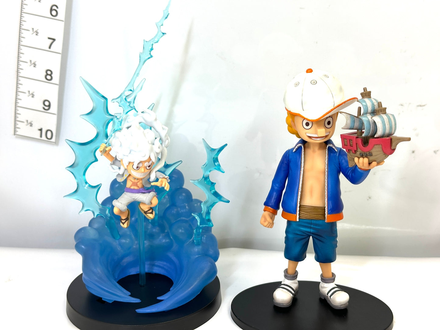 現状品 ワンピースフィギュア まとめセット Half Age Characters カードスタンドフィギュア WCF ルフィ チョッパー フランキー しらほし ハンコック 5/21