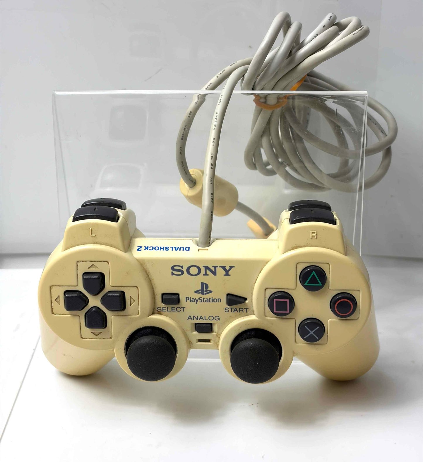 日焼け　SONY 純正 PS2 コントローラー デュアルショック2 セラミック・ホワイト DUALSHOCK2 SCPH-10010