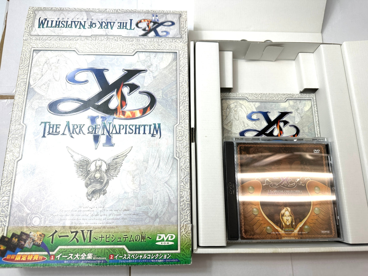 現状品 PCゲームソフト イース1・2完全版 イース6 ナピシュテムの匣 日本ファルコム アクションRPG Windows DVD-ROM 12/4