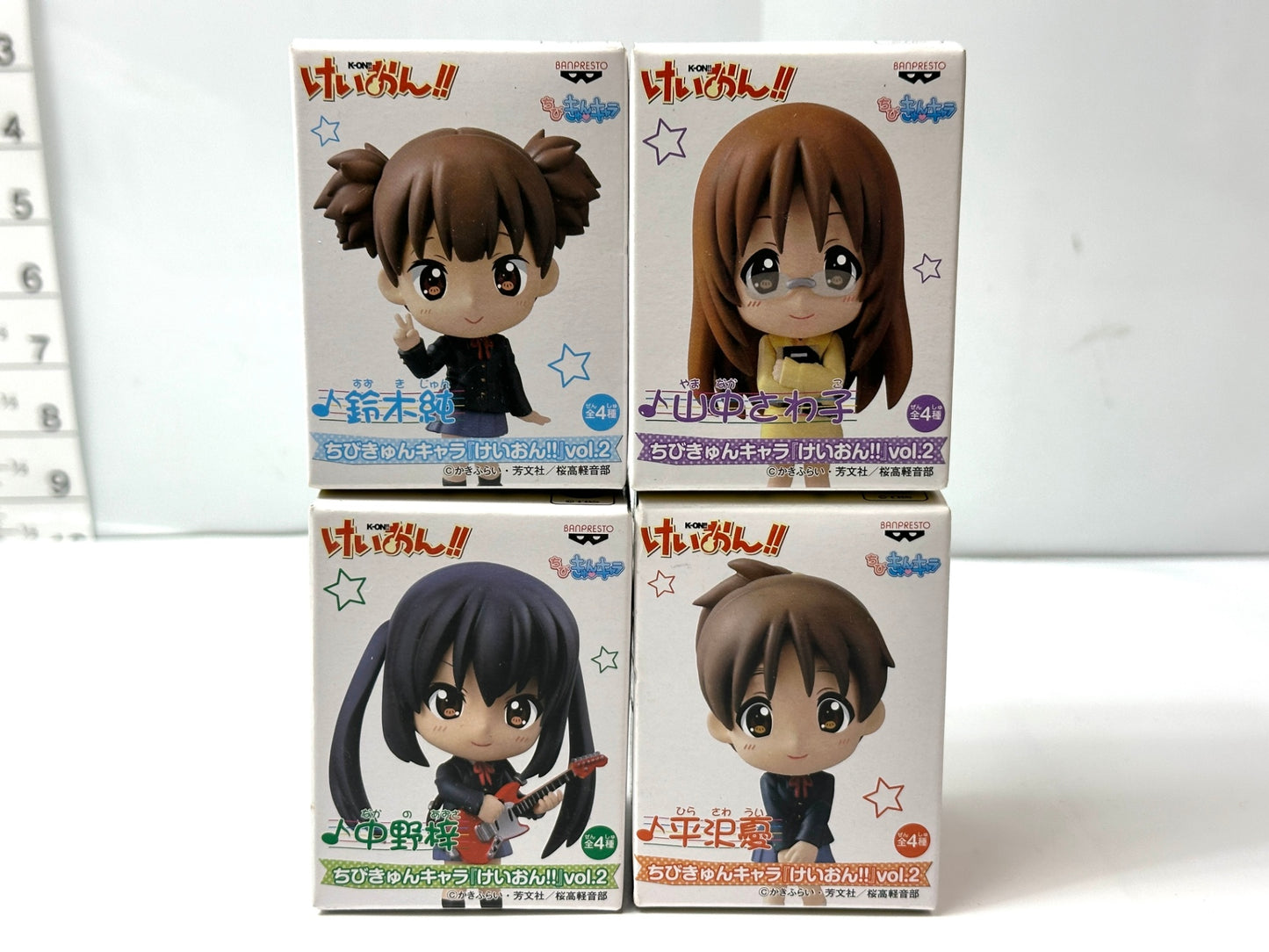 ちびきゅんキャラ けいおん！！vol.2 / vol.3 全8種コンプリートセット  平沢唯 中野梓 秋山澪 田井中律 鈴木純 山中さわ子 フィギュア 3/3