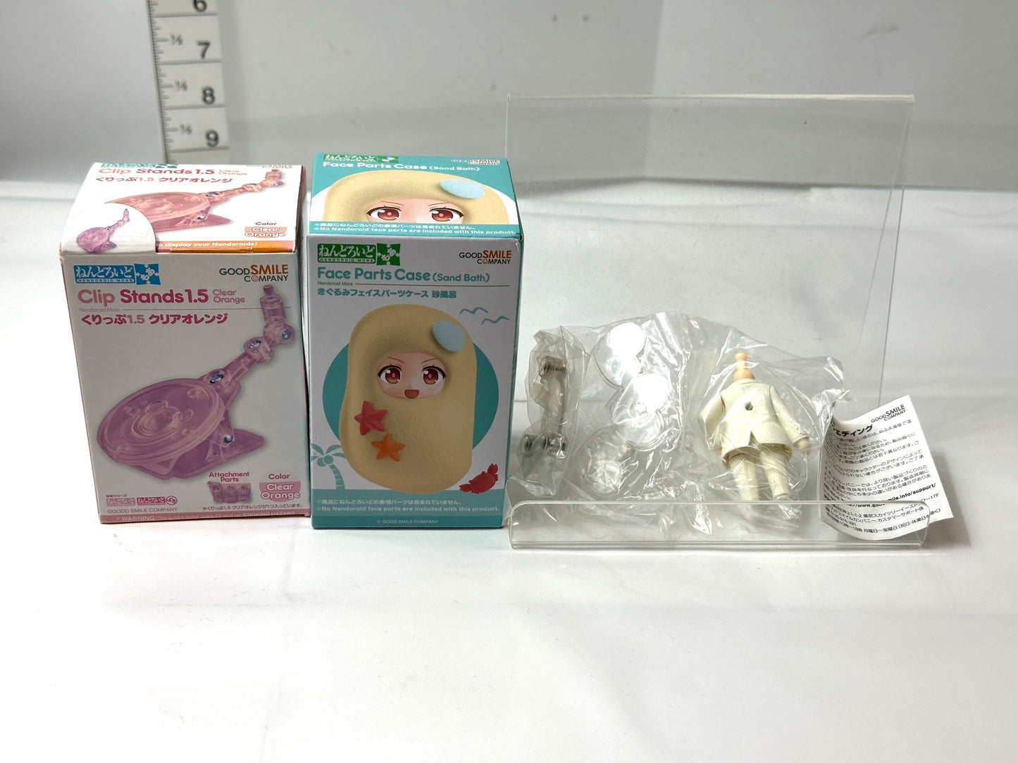 グッドスマイルカンパニー ねんどろいどもあ くりっぷ 1.5 クリアオレンジ きぐるみフェイスパーツケース 砂風呂 きせかえウエディング 3/15
