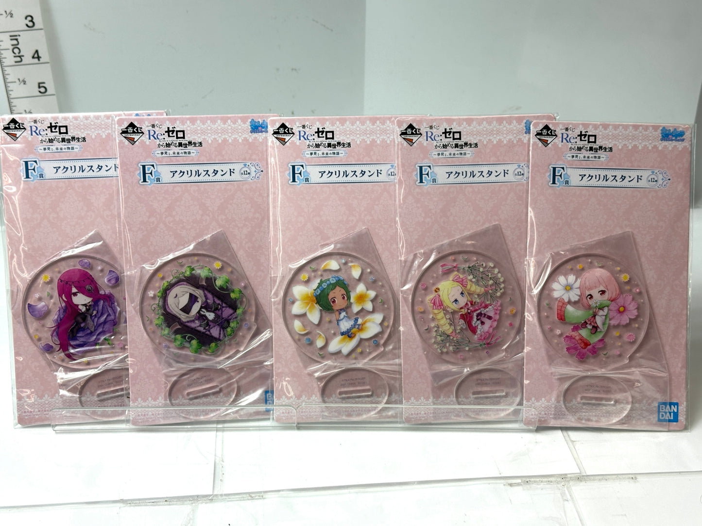 Re:ゼロから始める異世界生活 ～夢見し未来の物語～ F賞 アクリルスタンド B 5個セット アクスタ 11/13