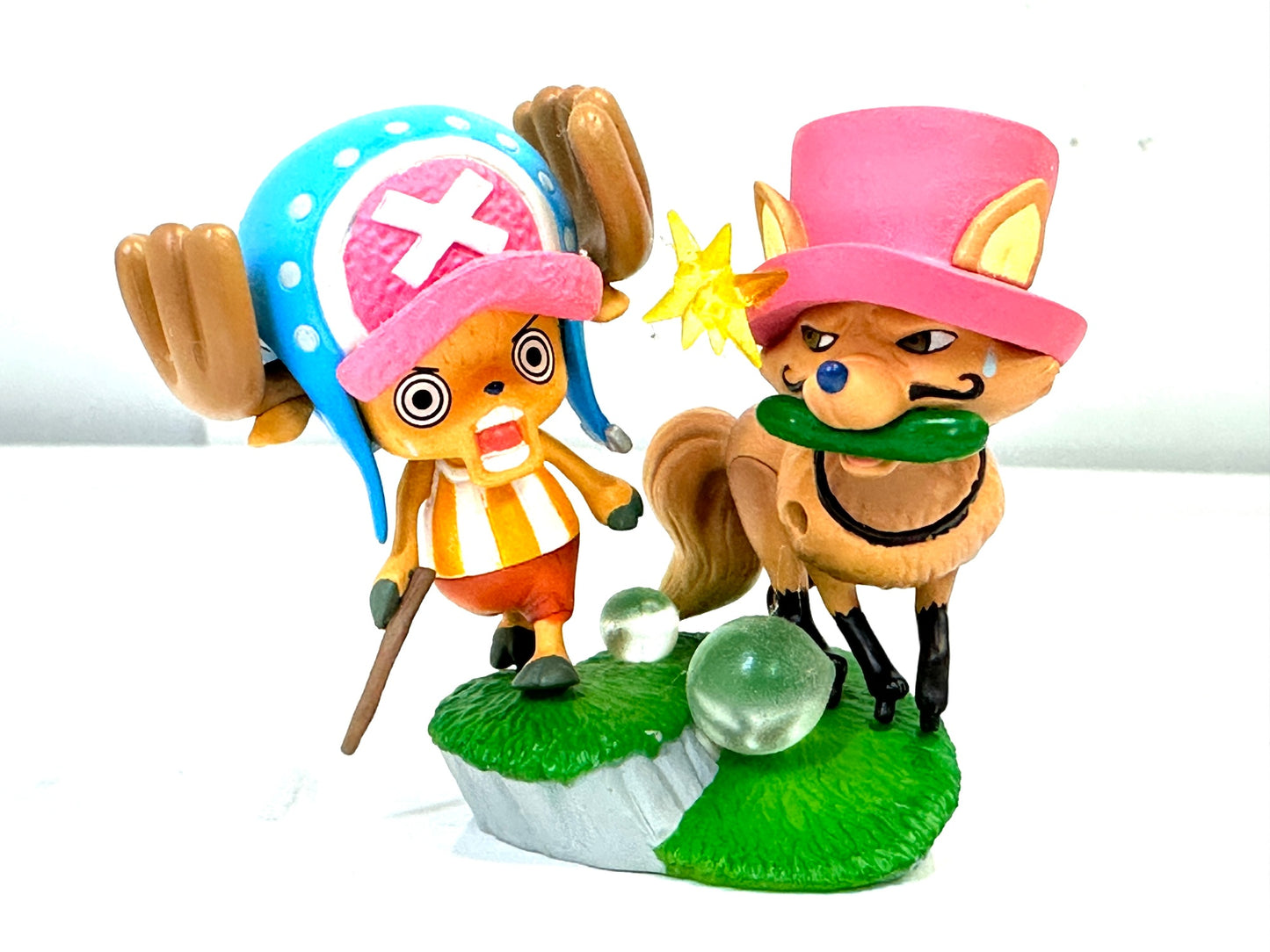 現状品 ONE PIECE ワンピース デスクトップシアターフィギュア 3点セット チョッパー＆シェリー チョッパー＆偽チョッパー チョッパー＆サウザンド・サニー号 5/21