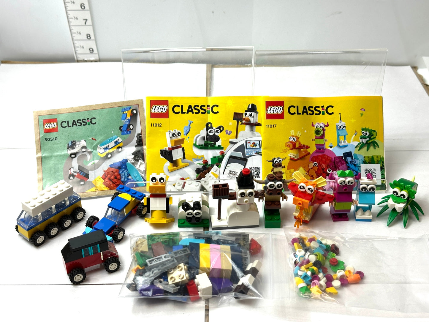 現状品 LEGO レゴ 11017 クラシック  クリエイティブ・モンスターズ 11012 白のアイデアボックス 30510 まとめセット 12/10