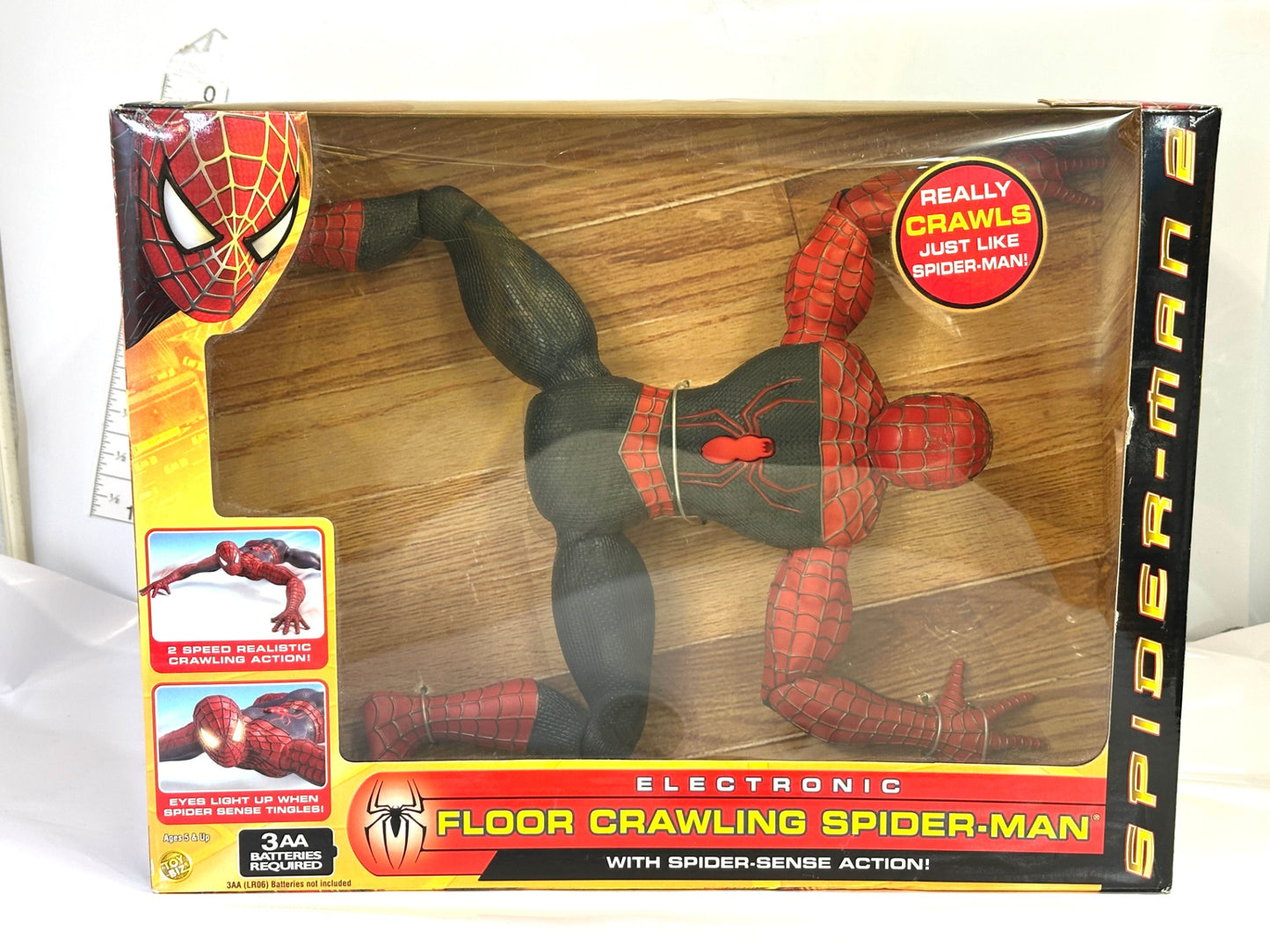 Toy Biz トイビズ エレクトロニック フロアークローリング スパイダーマン 映画スパイダーマン2 Electronic Floor Crawling Spider-Man フィギュア 7/10