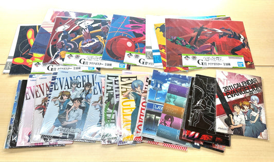 エヴァンゲリオン クリアポスター 下敷き クリアファイル 2011 カレンダー まとめセット 一番くじ BANDAI ローソン 8/29