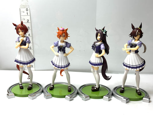バンプレスト ウマ娘 プリティーダービー フィギュア 4体セット ウオッカ メジロドーベル  テイエムオペラオー サクラローレル 1/23