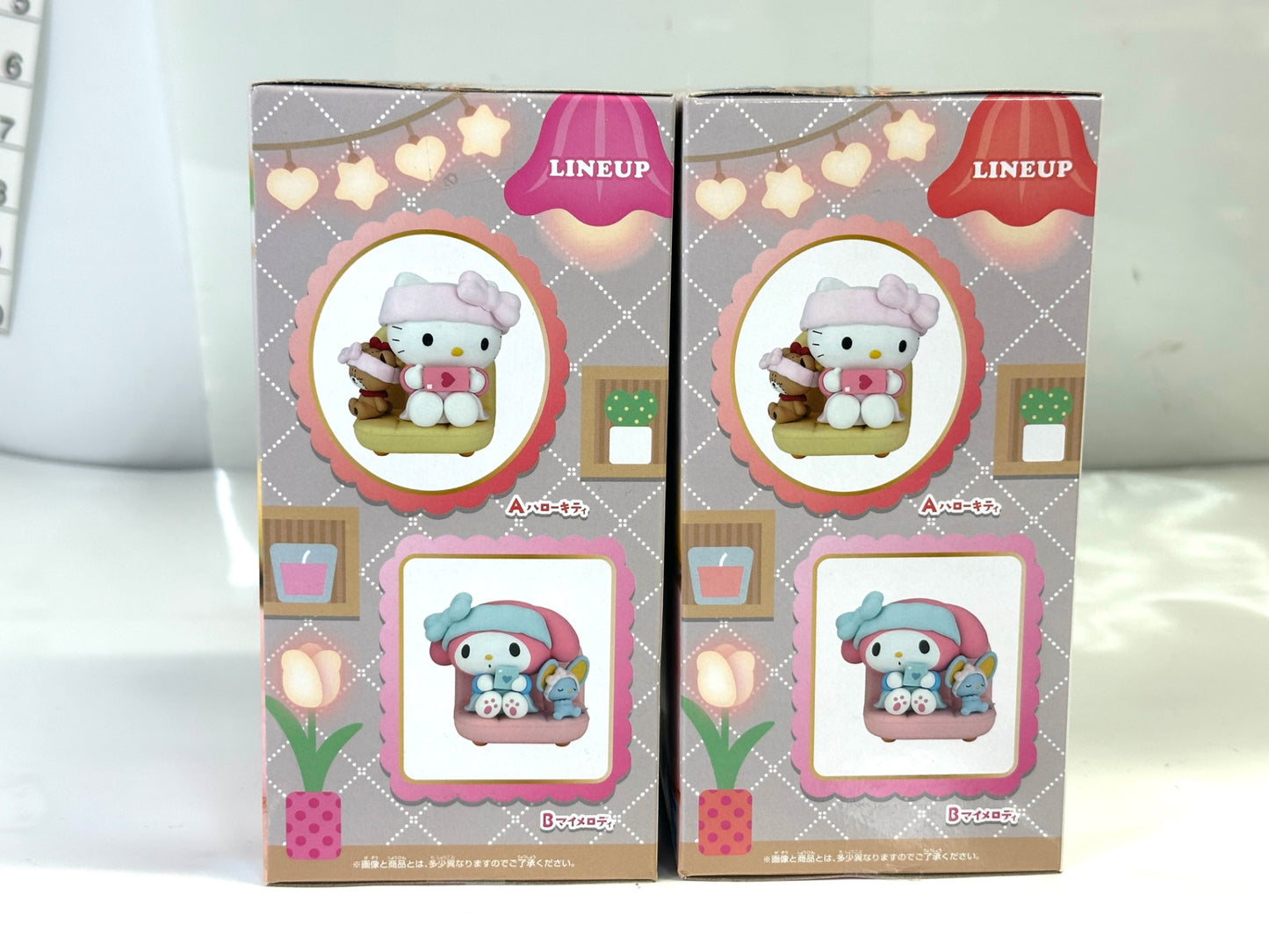 バンプレスト サンリオキャラクターズ なかよしメモリーズ おうちでリラックスタイム～ハローキティ＆マイメロディ～ 全2種 フィギュア 7/13