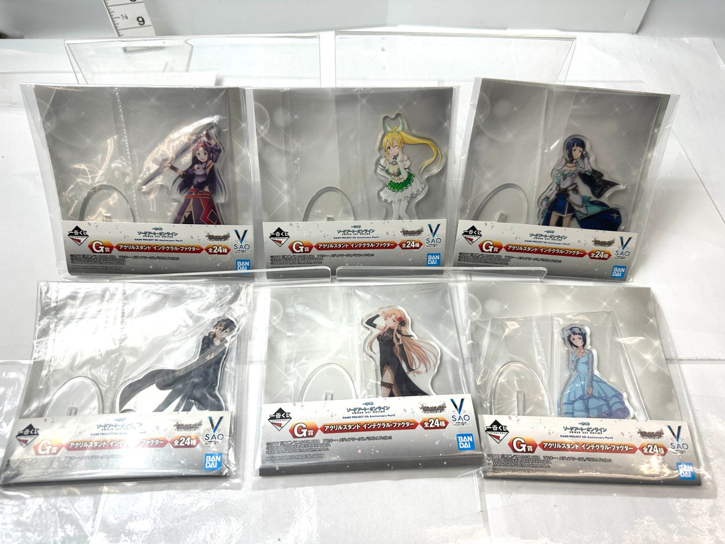 一番くじ ソードアート・オンライン G/F賞 アクリルスタンド 40個セット インテグラル・ファクター17種 メモリー・デフラグ23種 11/10