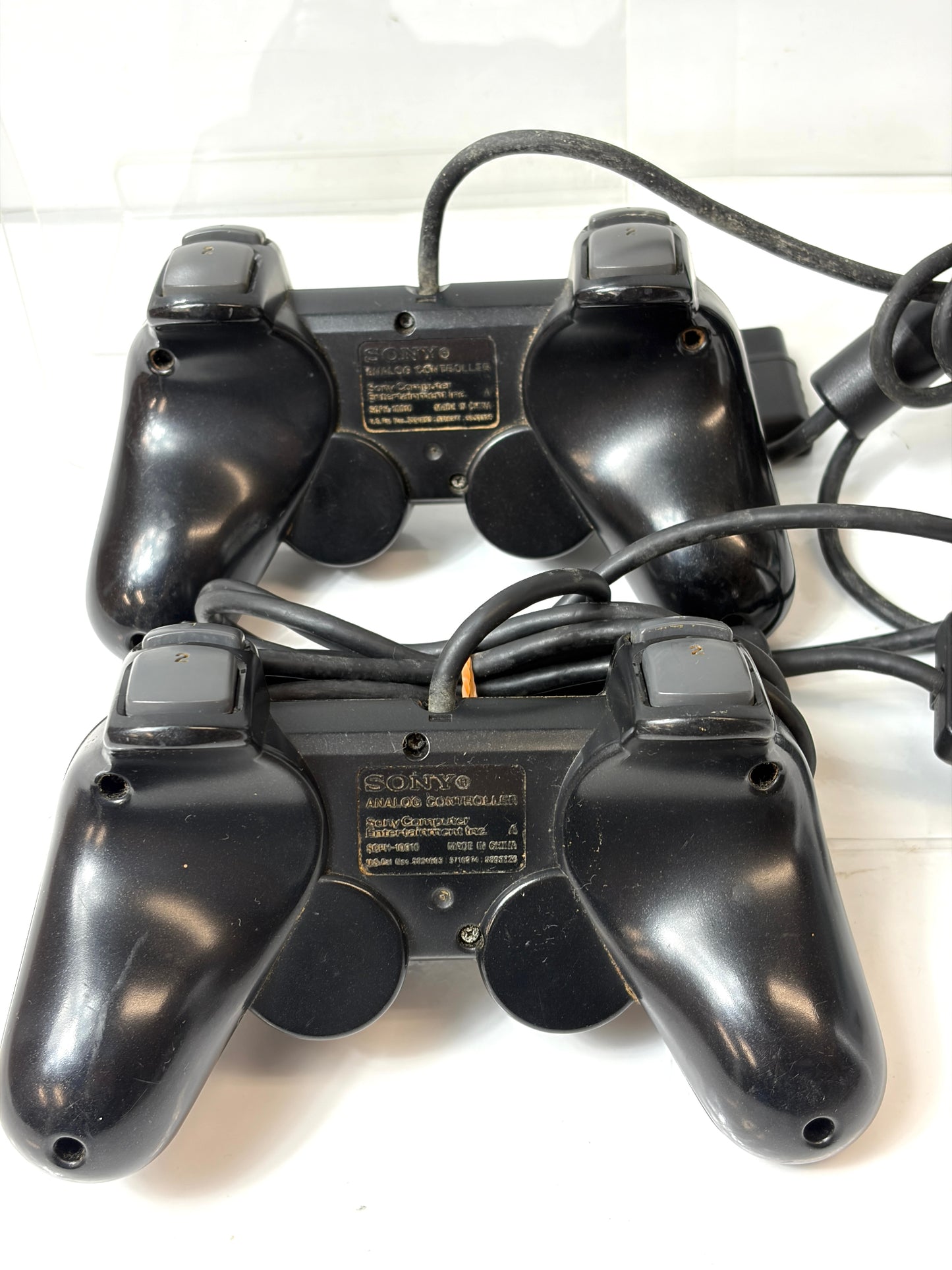 【現状品　純正2個セット】PS2 DUALSHOCK コントローラー SONY ブラック SCPH-10010