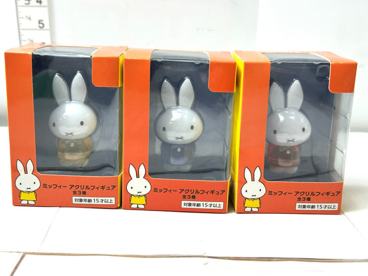 Miffy ミッフィー アクリルフィギュア 全3種セット 12/18