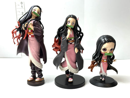 鬼滅の刃 竈門禰豆子 フィギュア 3体セット Q posket GLITTER&GLAMOURS スーパープレミアムフィギュア SPM 1/16