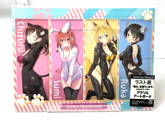 現状品 フック欠品 彼女、お借りします アタリつき！ブロマイド ラスト賞 アクリルアートボード 水原千鶴 桜沢墨 七海麻美 更科瑠夏 11/10