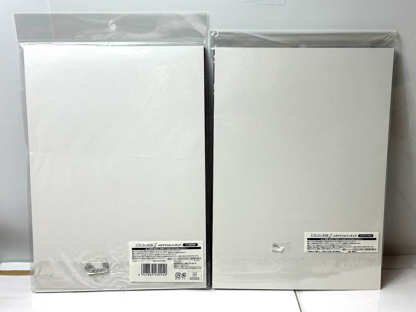 五等分の花嫁 中野二乃 アイドル/堕天使 メガアクリルフィギュア アクリルスタンド アクスタ 2個セット ドンキホーテ 1/6