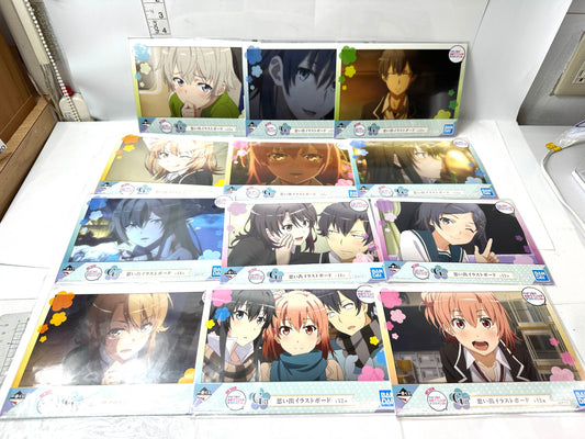 一番くじ やはり俺の青春ラブコメはまちがっている。G賞 思い出イラストボード 全12種コンプリート 由比ヶ浜結衣 雪ノ下雪乃 比企谷八幡 一色いろは﻿ 11/7