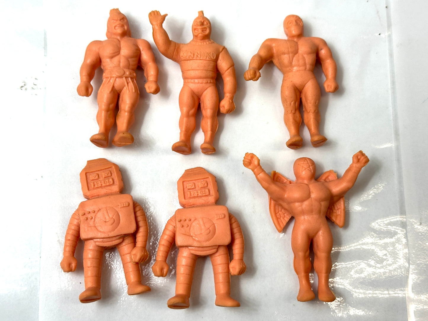 現状品 丸越 キン肉マン デカ消し キン消し 25個セット ミートくん ウルフマン ザ・ニンジャ スプレー魔人 銅ベルマン 他 10/24