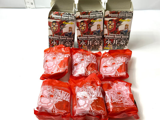 内装未開封品 Featuring Go Nagai ダイナミックゲームブロック永井豪 6個セット フィギュア デビルマン ゲッターロボ 不動明 牧村ミキ 他 3/3