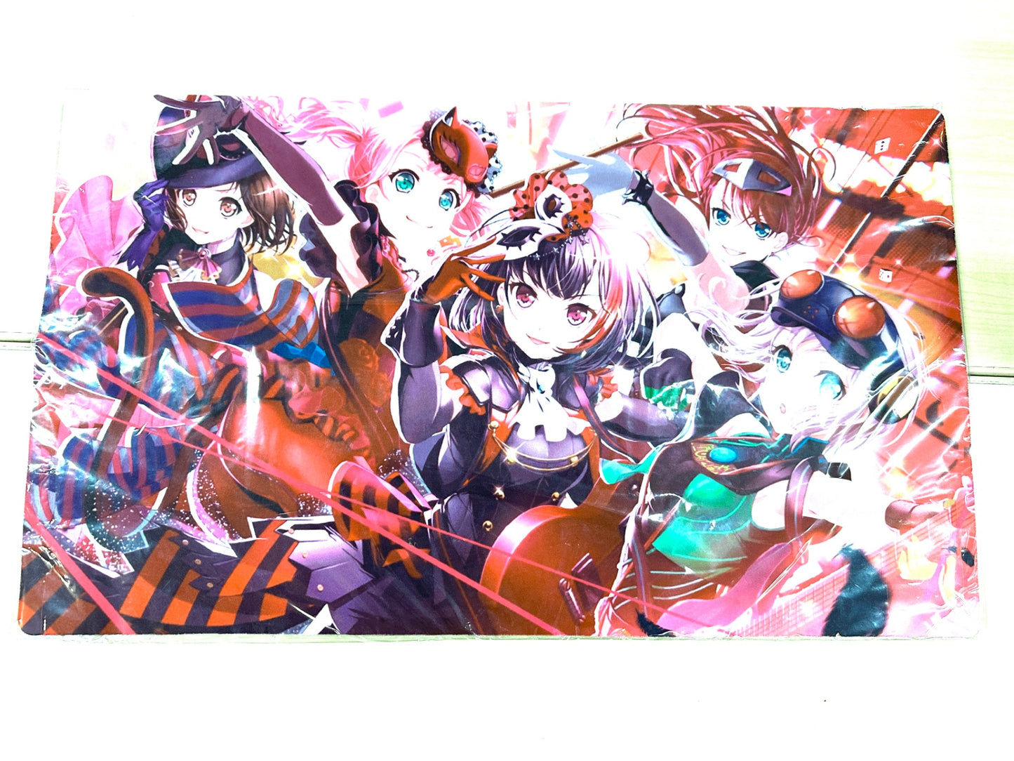 プレイマット ラバーマット バンドリ! × ペルソナ 美竹 蘭 青葉モカ 上原ひまり 宇田川 巴 羽沢つぐみ 10/28
