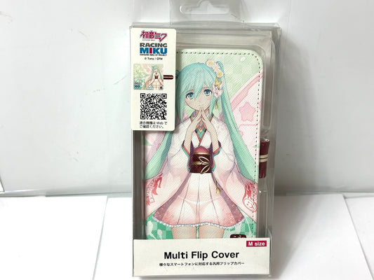 初音ミク GTプロジェクト 手帳型スマホケース レーシングミク Tony 晴着 応援Ver. M 8/11