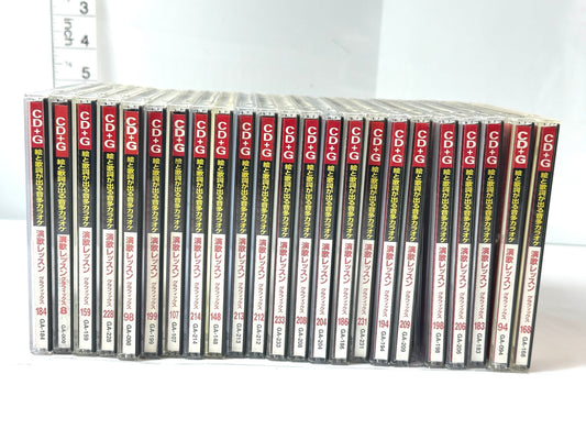 現状品 CD+G 演歌レッスン グラフィックス 音声多重カラオケ 23枚セット 10/6