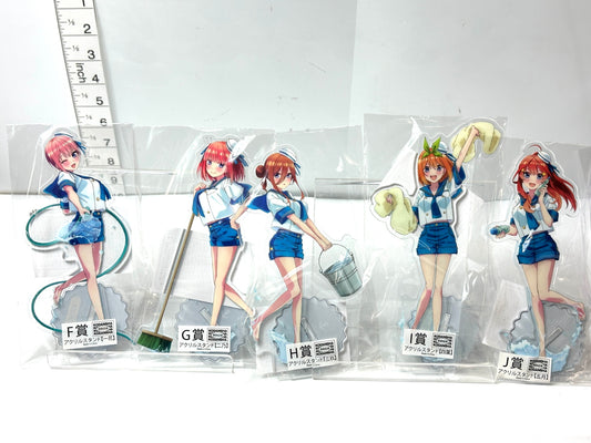五等分の花嫁 アクリルスタンド アクスタ きゃらっとくじ スプラッシュサマー！ 全5種コンプリートセット 中野一花 二乃 三玖 四葉 五月 3/3