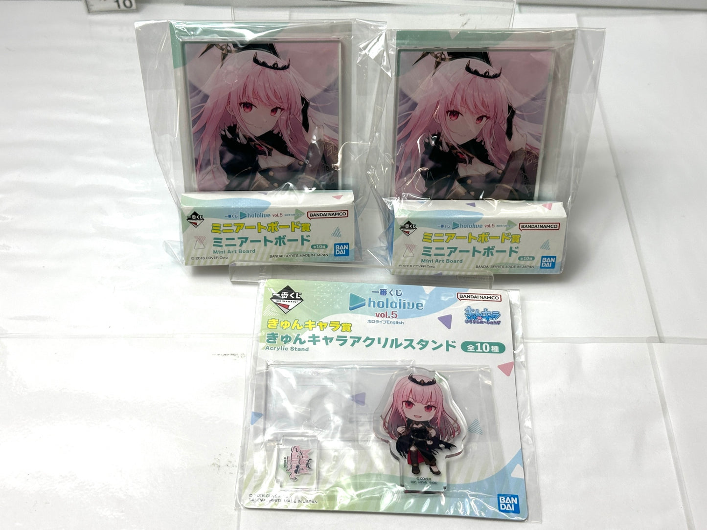一番くじ hololive ホロライブ 森カリオペ ミニアートボード  アクリルスタンド まとめセット 9/5