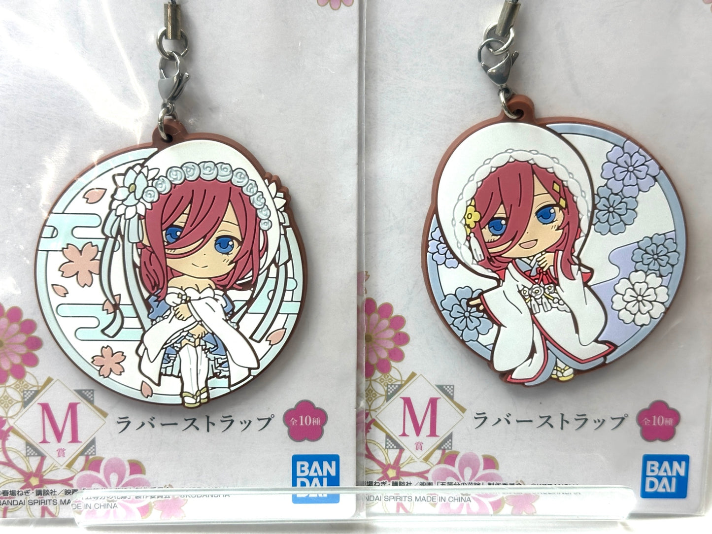 一番くじ 映画 五等分の花嫁 幸せの結び M賞 ラバーストラップ 全10種コンプリートセット中野一花/二乃/三玖/四葉/五月 12/4