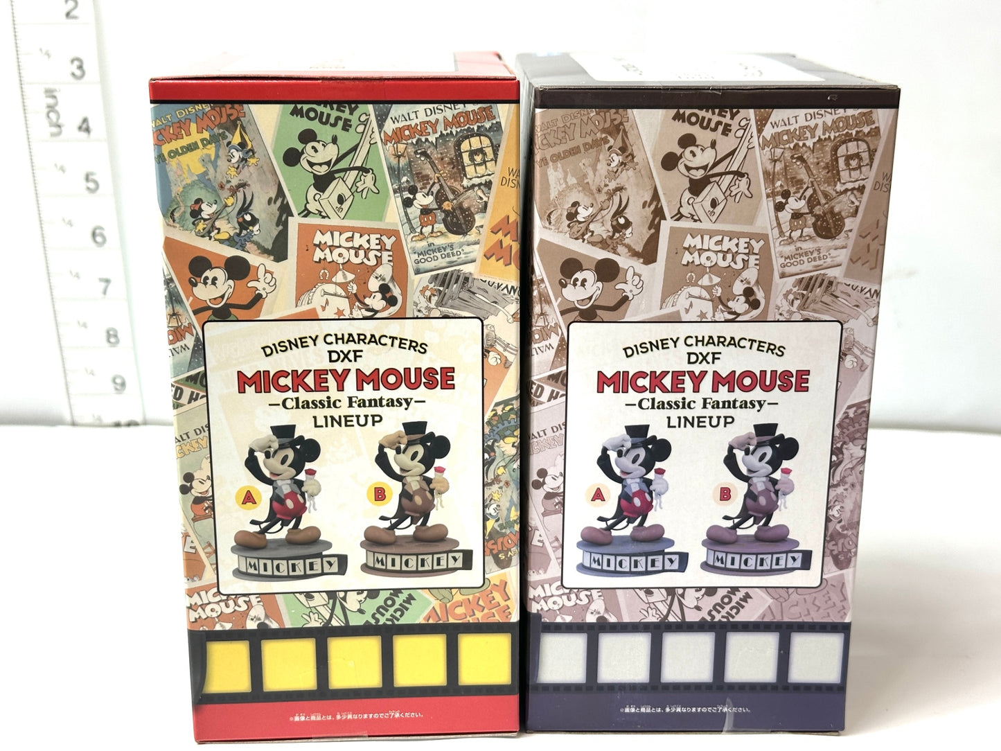 ディズニーキャラクターズ DXF MICKEY MOUSE-Classic Fantasy- ミッキーマウス 2個セット ヴィンテージカラーVer. フィギュア 3/13