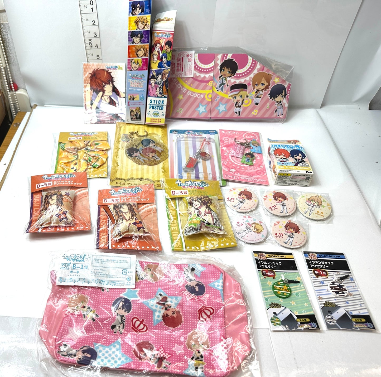 ほぼ未使用 うたの☆プリンスさまっ♪ マジLOVE2000% うたプリグッズ まとめセット マルチ収納ボックス バースデー 缶バッジ ミニクッションクリーナーストラップ 他 1/12