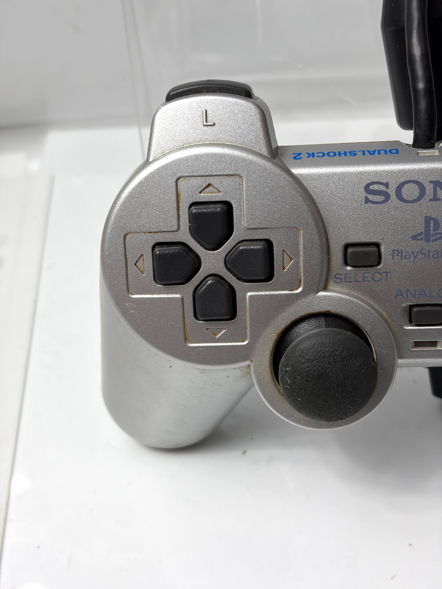 SONY 純正 PS2 コントローラー デュアルショック2 サテン・シルバー DUALSHOCK2 SCPH-10010