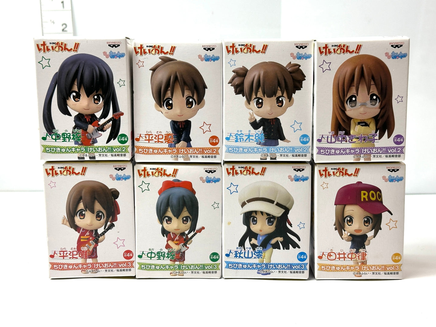 ちびきゅんキャラ けいおん！！vol.2 / vol.3 全8種コンプリートセット  平沢唯 中野梓 秋山澪 田井中律 鈴木純 山中さわ子 フィギュア 3/3