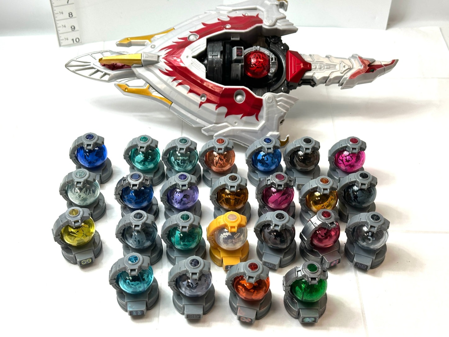 現状品 宇宙戦隊キュウレンジャー DXホウオウブレード＆ホウオウシールド キュータマ 26個セット バンダイ 戦隊ヒーロー 11/4