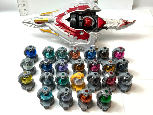 現状品 宇宙戦隊キュウレンジャー DXホウオウブレード＆ホウオウシールド キュータマ 26個セット バンダイ 戦隊ヒーロー 11/4