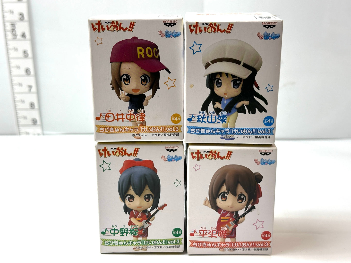 ちびきゅんキャラ けいおん！！vol.2 / vol.3 全8種コンプリートセット  平沢唯 中野梓 秋山澪 田井中律 鈴木純 山中さわ子 フィギュア 3/3