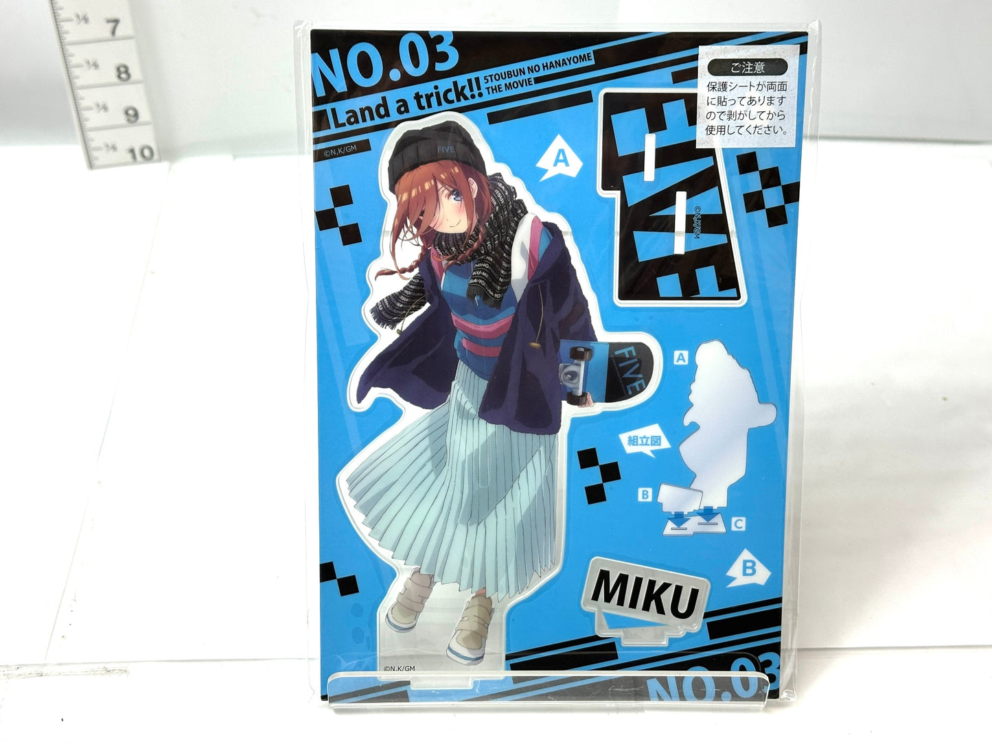 きゃらっとくじ 映画 五等分の花嫁 ～Land a trick!!～  アクリルスタンド  アクスタ 中野三玖 11/21