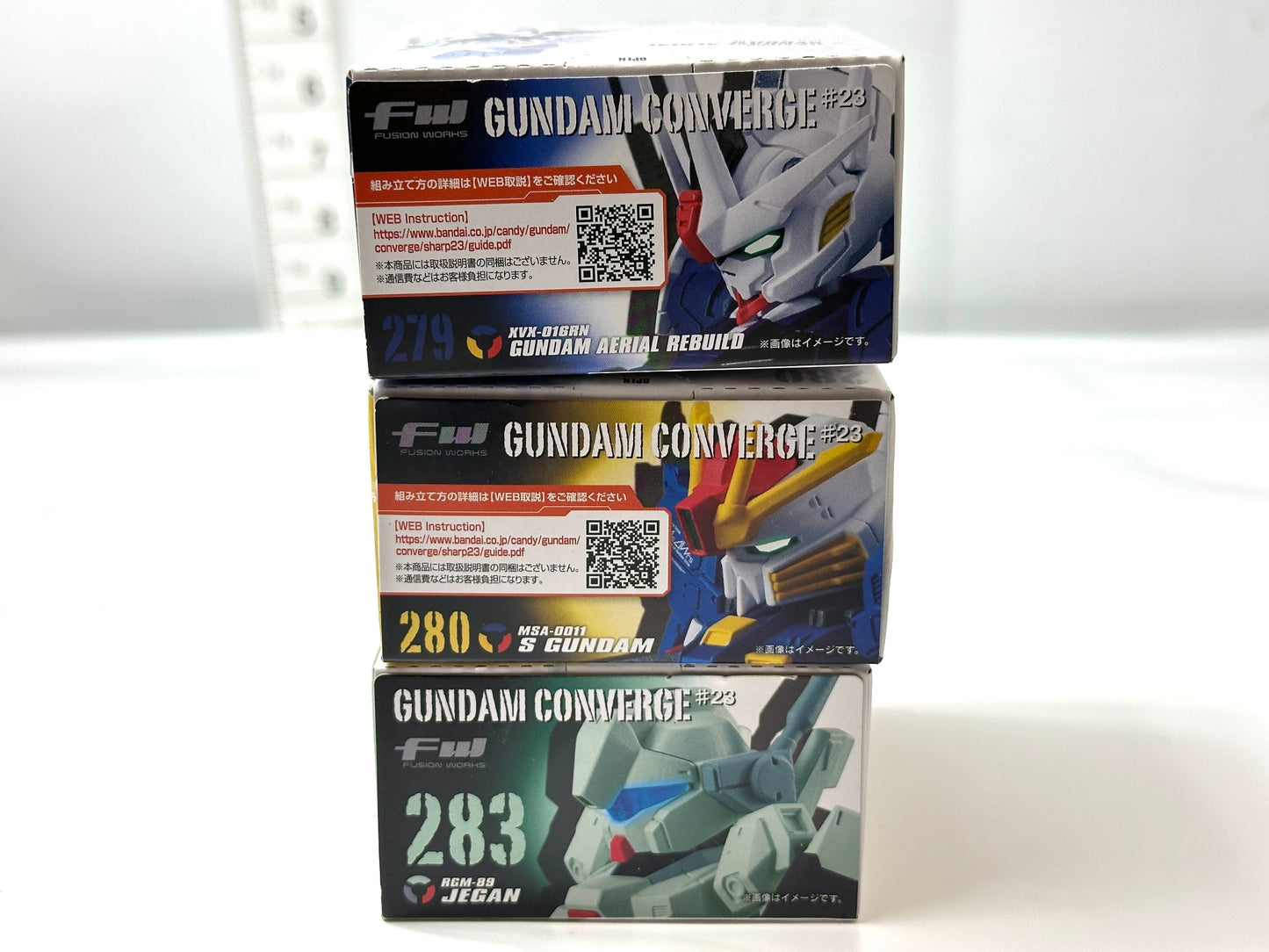 FW GUNDAM CONVERGE ♯23 ガンダム・エアリアル（改修型）MSA-0011 Sガンダム RGM-89 ジェガン ガンダム フィギュア 2/27