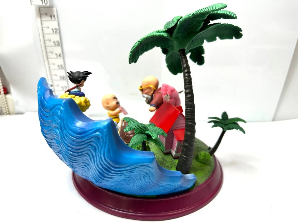 希少 レア 現状品 ドラゴンボール ジオラマフィギュア 海外限定 KAME HOUSE カメハウス 亀仙人 クリリン 悟空 Dragon ball 3/4