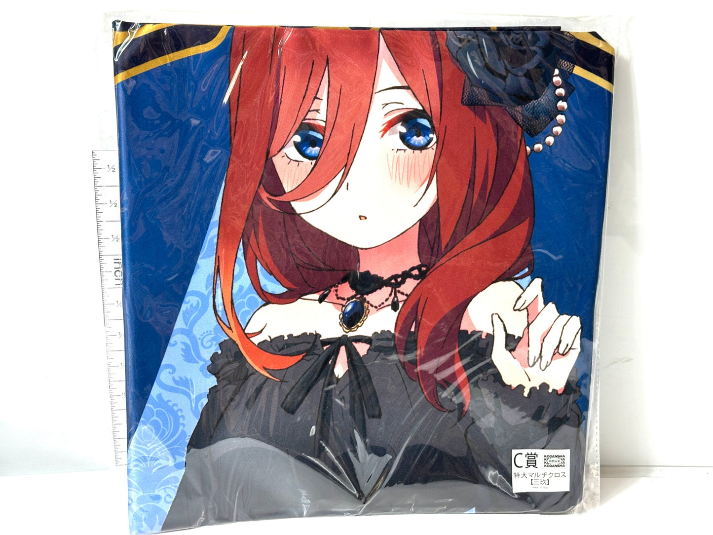 きゃらっとくじ 五等分の花嫁 Gothic rock 特大マルチクロス 4枚セット B/C/D/ラスト賞 中野二乃 三玖 四葉 集合 10/1