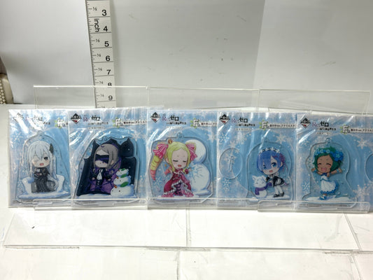 一番くじ Re:ゼロから始める異世界生活  F賞 アクリルスタンド 雪の中ver. 5個セット アクスタ 11/13