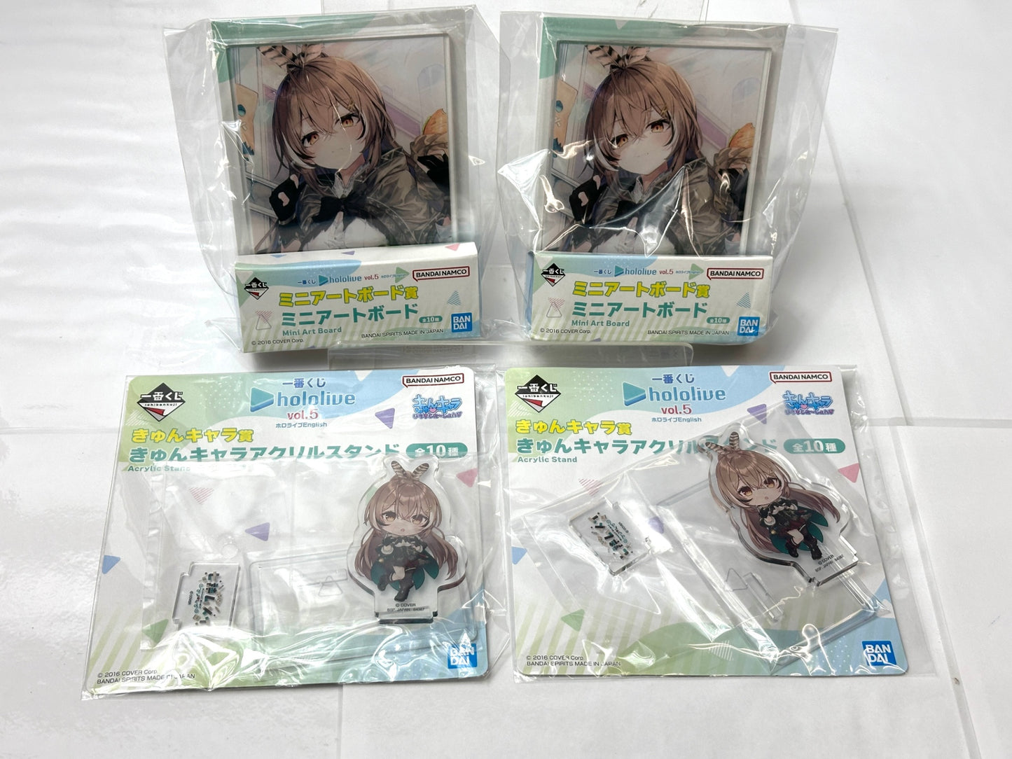 一番くじ hololive ホロライブ 七詩ムメイ ミニアートボード アクリルスタンド まとめセット 9/5